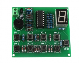 DIY Kit NE555 8-Channel Digital Responder CD4511 8Bit Answering Board for Soldering Practice